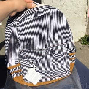 Striped navy nautical Backpack